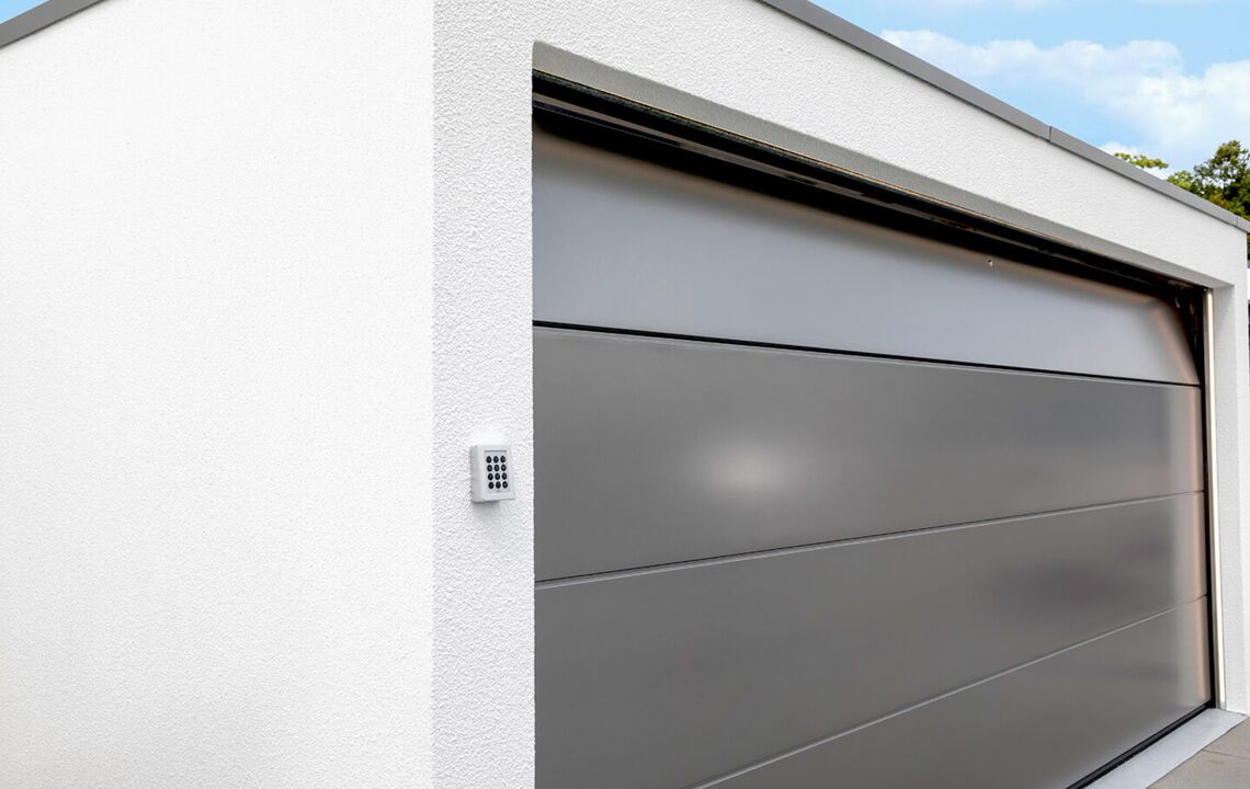 Premium-Garagentor-Sichtschutz für 1 Autogarage, 3.6x2.4 m, langlebiges,  robustes Fiberglas-Netz mit Klettbändern, Streifen, einfache Montage