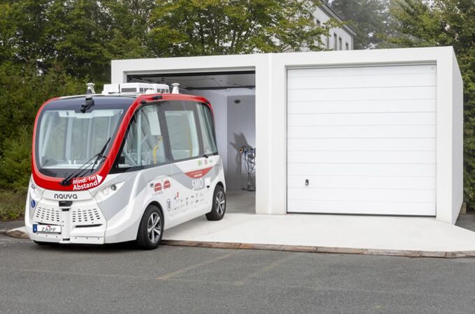 Große Fertiggarage für Transporter