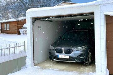 ZAPF Fertiggaragen bieten Schutz vor Schnee und Eis