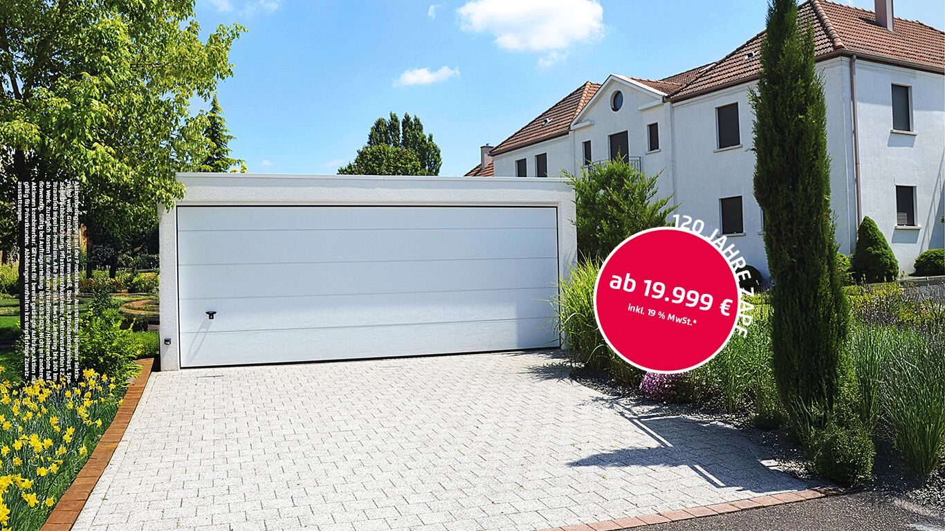 Großraumgarage von ZAPF für zwei PKWs