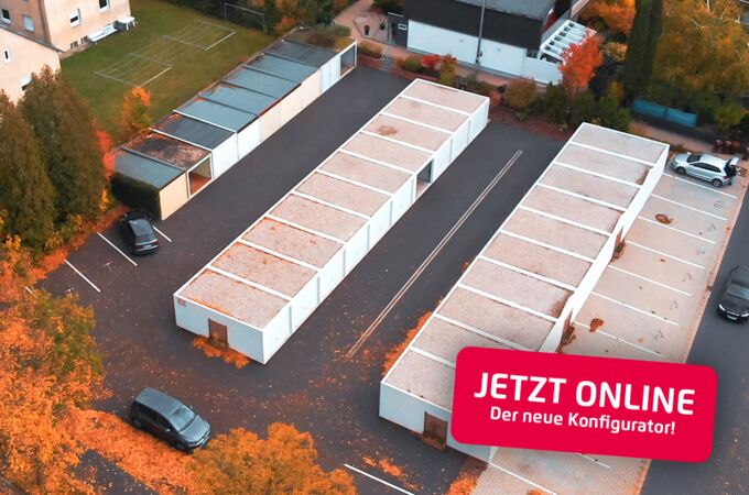 Mittelwandaussparung für Doppelgaragen