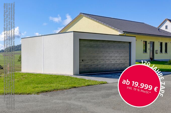 Fertiggarage passend zum Traumhaus
