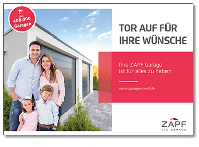 Prospekt Broschüre ZAPF Garagen