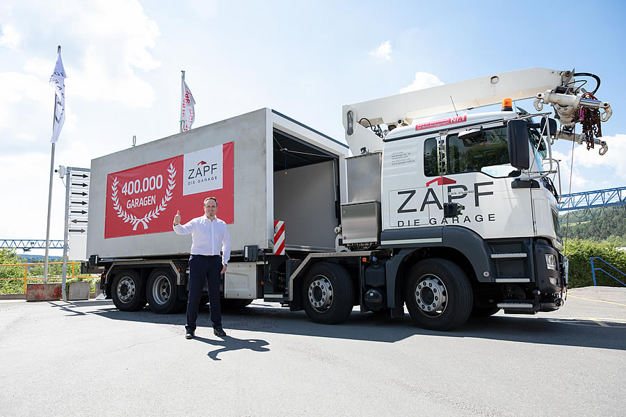 Über 400.000 Fertiggaragen von ZAPF produziert und montiert