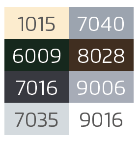 Unsere Schwingtor Farben von ZAPF Garagen.