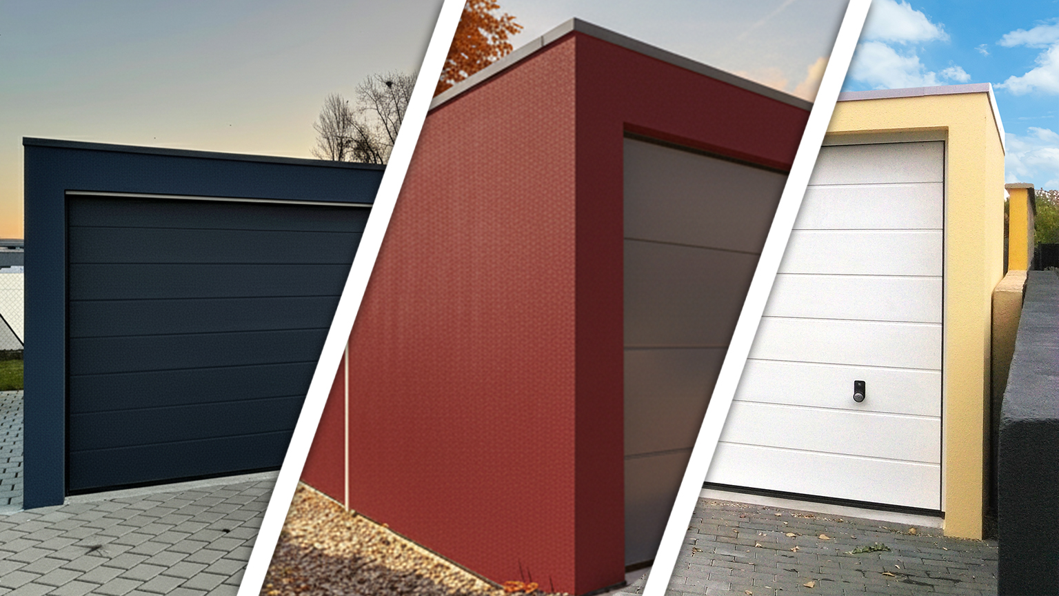 Farbtrends der Garagen 2025 im Herbst: Navy, Bordeaux, Gelb