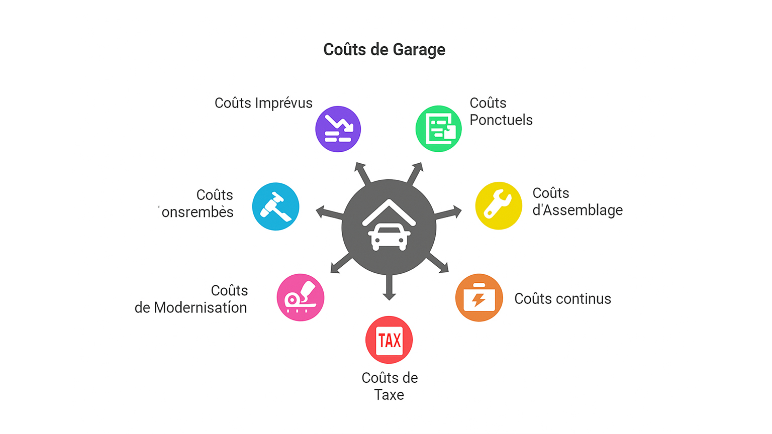 zapf_blog_beitragstitel_Nebenkosten_Garage_Diagramm_FR Un diagramme qui représente et visualise les coûts annexes d'un garage ZAPF.